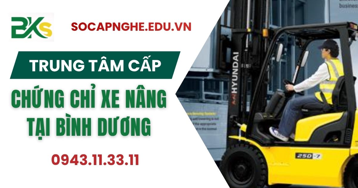 Trung tâm cấp Chứng chỉ xe nâng uy tín tại khu vực Bình Dương