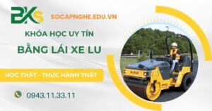 Lái xe lu cần bằng gì?