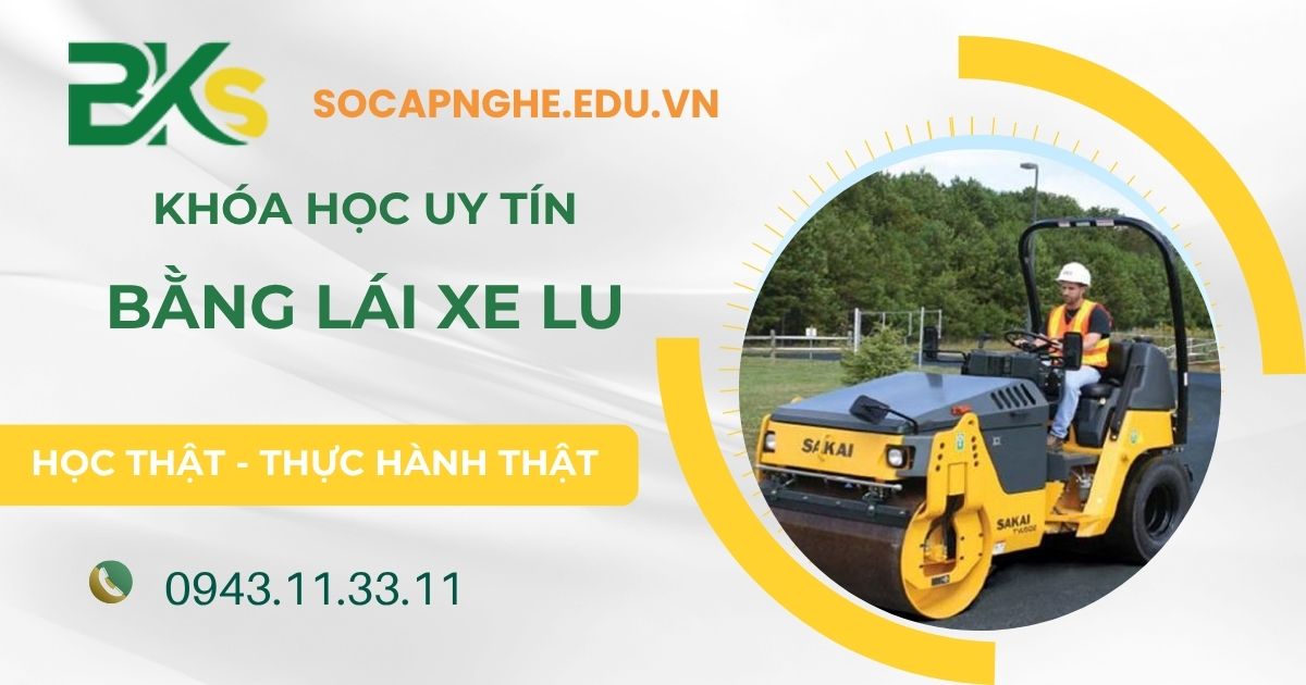 Lái xe lu cần bằng gì?