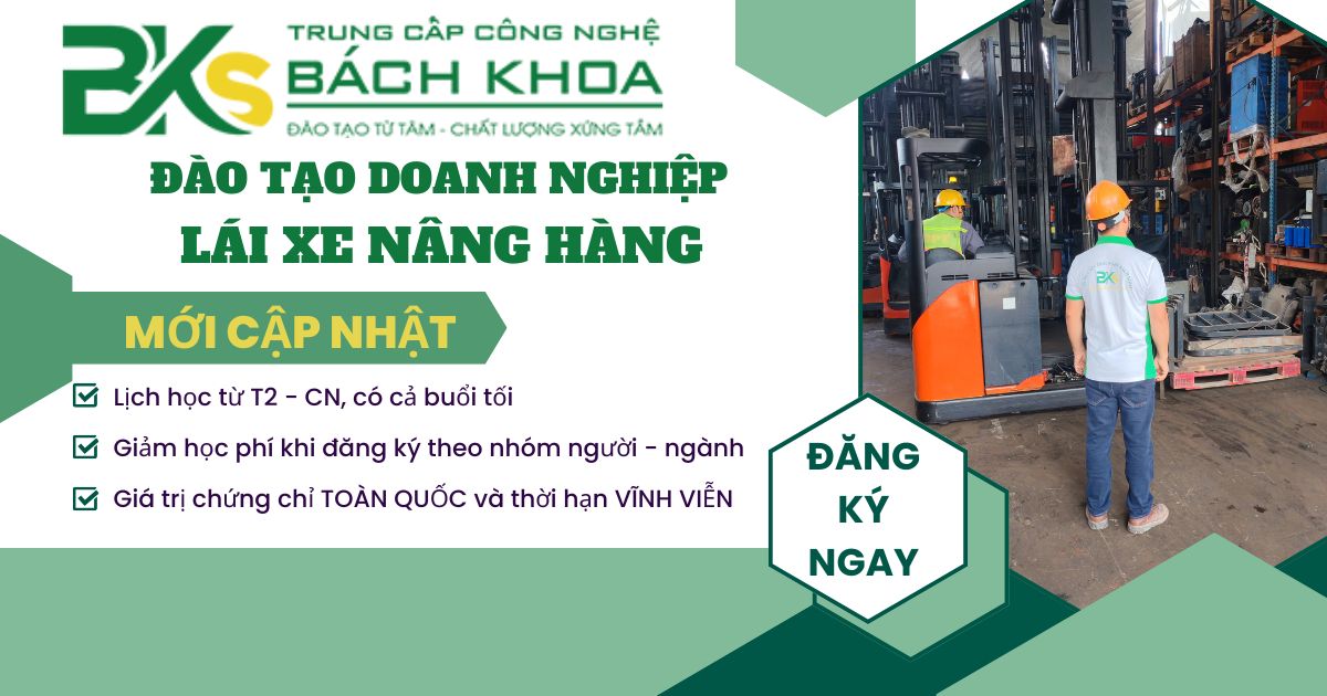 Đào tạo xe nâng hàng cho doanh nghiệp tận nơi uy tín