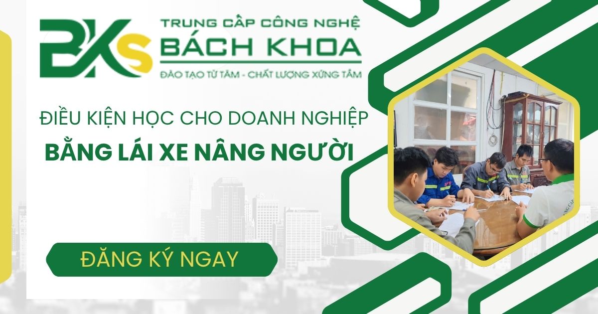Điều kiện học bằng lái xe nâng người dành cho doanh nghiệp