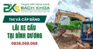 Thi và cấp bằng lái xe cẩu khu vực Bình Dương