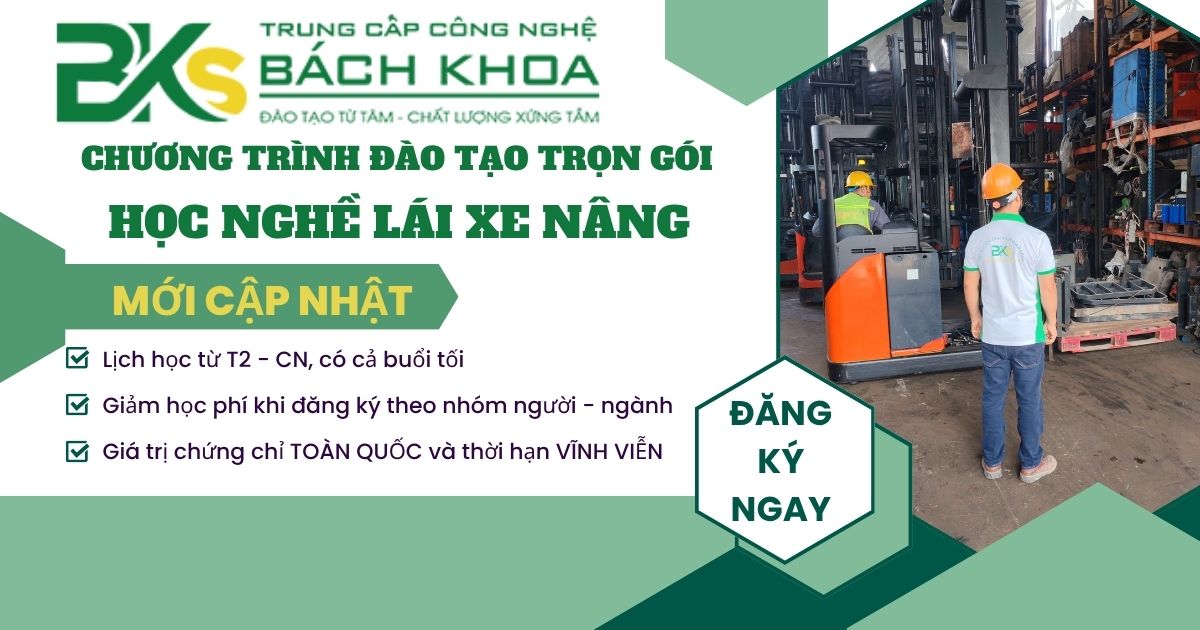 Học Nghề Lái Xe Nâng Trọn gói
