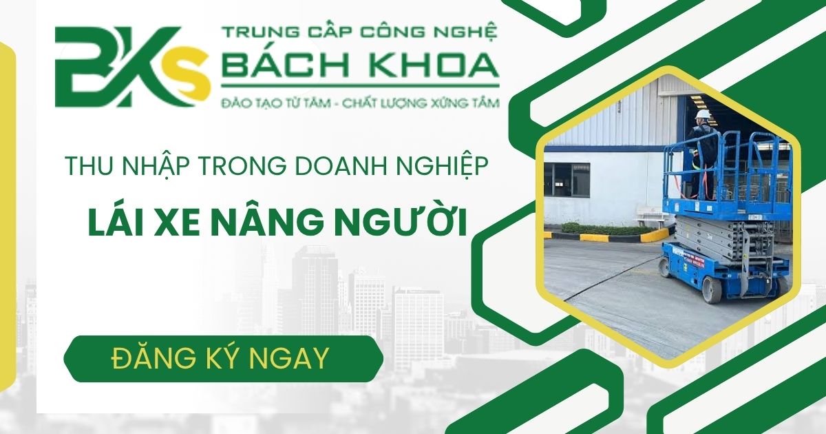 Thu nhập lái xe nâng người trong doanh nghiệp