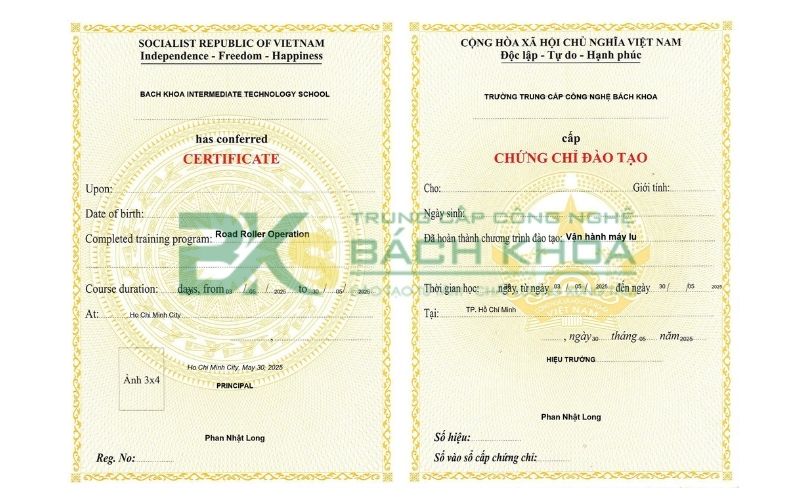 Đăng ký Học Lái xe lu