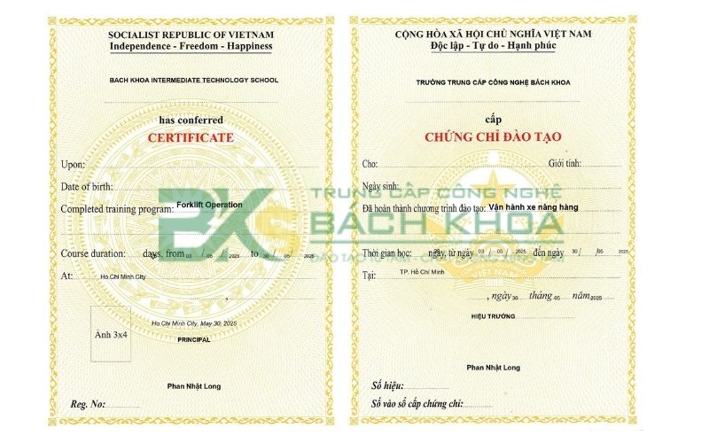 Học Lái nghề Xe Nâng