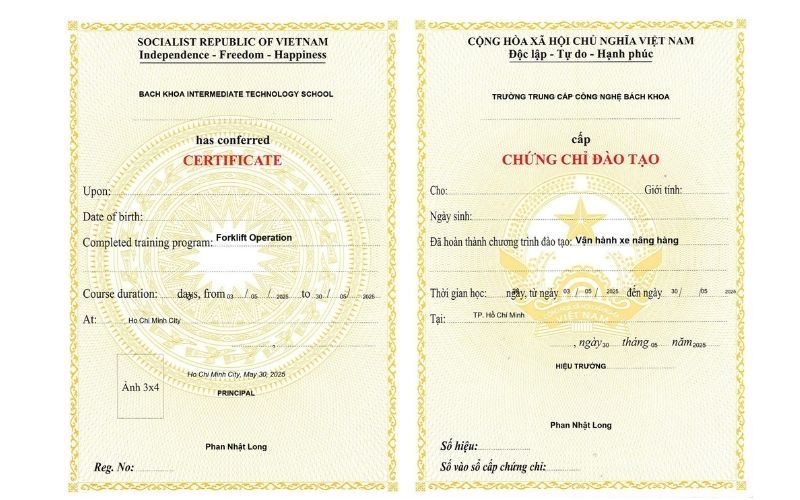 Học lái Xe Nâng